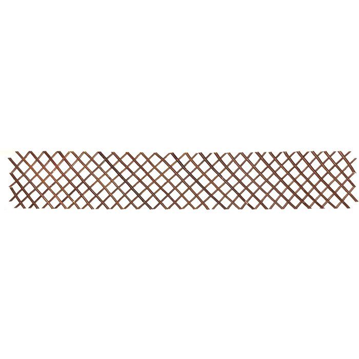 Nature Treillis de jardin 30x180 cm saule naturel marron 446397