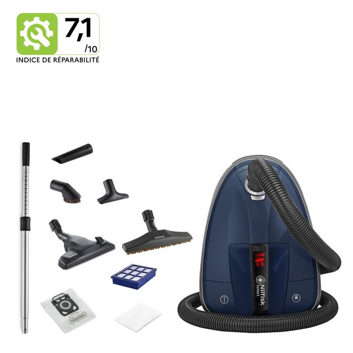 Aspirateur avec sac Select Comfort Nilfisk 128390127 Bleu HEPA