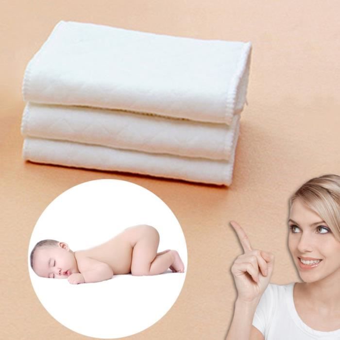 Reusable Washable Cloth Diaper Nappy Insert Liner Cotton 6 Layers