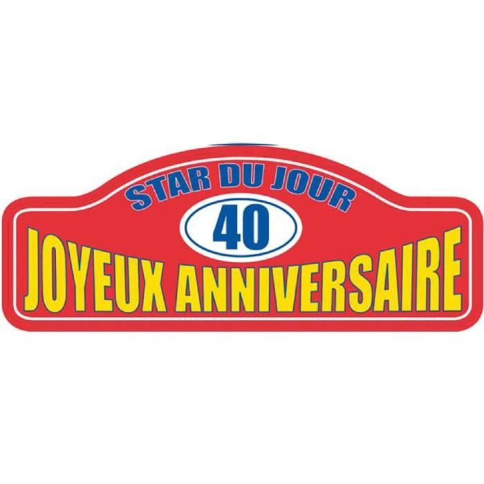 Plaque Rallye Metal Avec Ventouses 11 X 30 Cm 40 Ans U Multicolore Cdiscount Librairie Plaque Rallye Metal Avec Ventouses 11 X 30 Cm 40 Ans U Multicolore Cdiscount Librairie