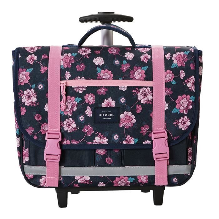 cartable à roulettes rip curl surf gypsy dark navy 38cm 2 compartiments