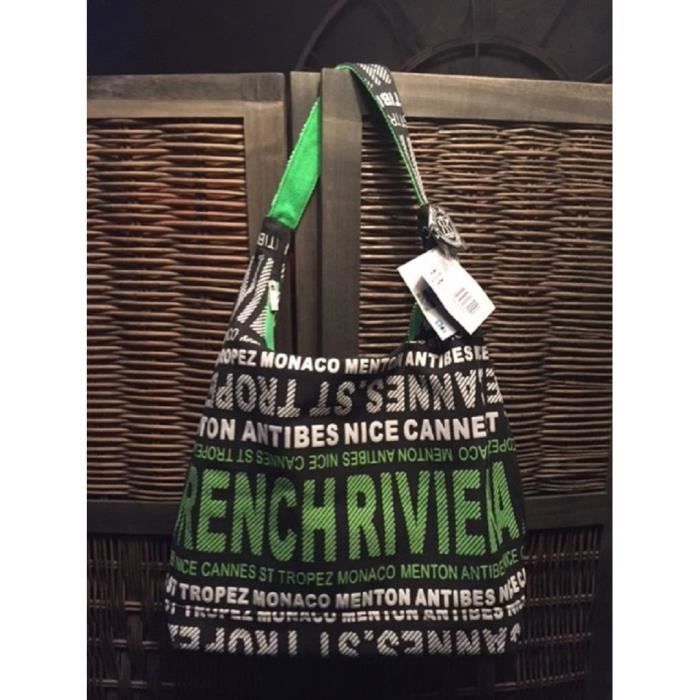 SAC A MAIN ETE ROBIN RUTH VERT COLLECTION RIVIERA - Cdiscount Bagagerie ...