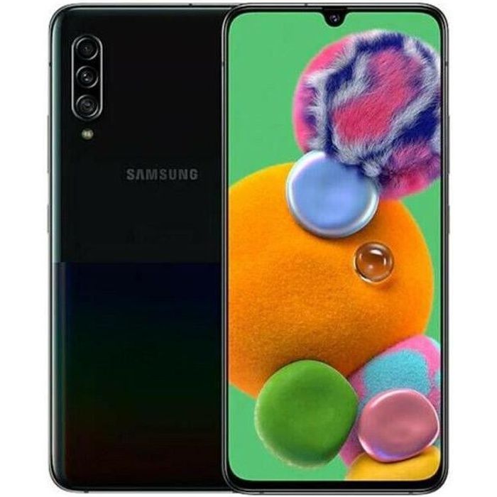Vente Téléphone portable Samsung Galaxy A90 SM-A908N 128Go Noir - Débloqué SIM Unique pas cher Vente Téléphone portable Samsung Galaxy A90 SM-A908N 128Go Noir - Débloqué SIM Unique pas cher