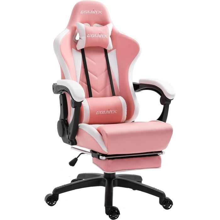 Chaise Gaming Ergonomique Avec Massage Lombaire Et Repose-Pieds – Siège Gamer Confort Haute Durabilité