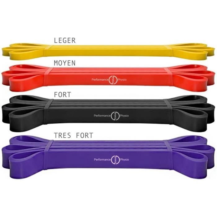 Bandes élastiques Fitness Jaunes - Ceinture Résistance Yoga Sling - Neuf Sous Emballage