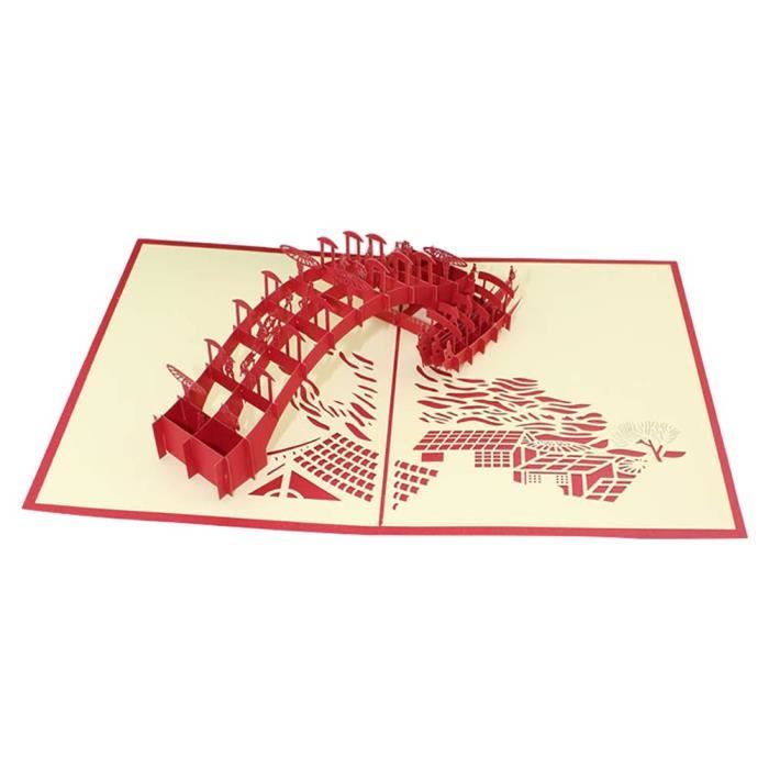 1feuille Carte De Voeux De Nouvel An Carte De Voeux 3d Pop Up Carte De Remerciement Carte D Invitation Pour Fete Anniversaire 15 Achat Vente Carte Correspondance 1feuille Carte De Voeux De