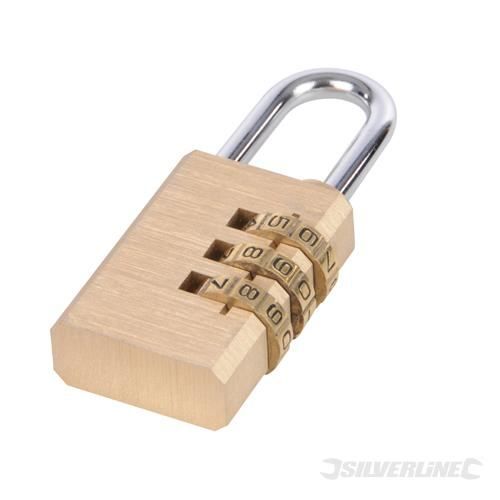 Cadenas à Combinaition 4 Chiffres - Laiton 30 Mm - Marque Evoe - Neuf