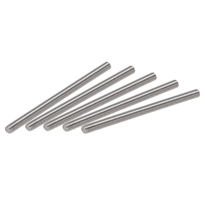 sourcing map 2Pcs M12 x 300mm Tige Entièrement Filetée 304 Acier Inox