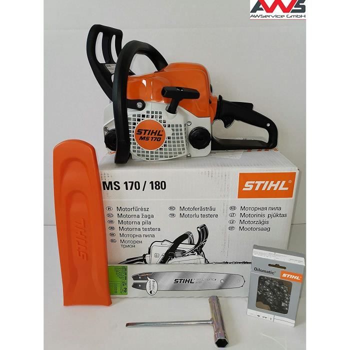 Scie à chaîne STIHL MS 170 - 35 cm - Cdiscount Jardin