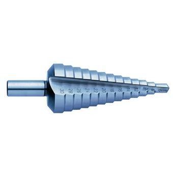 Foret HSS Conique étagé TIVOLY - Diamètre 4 à 20 Mm, Longueur 75 Mm, Pour Métaux Et Plastique
