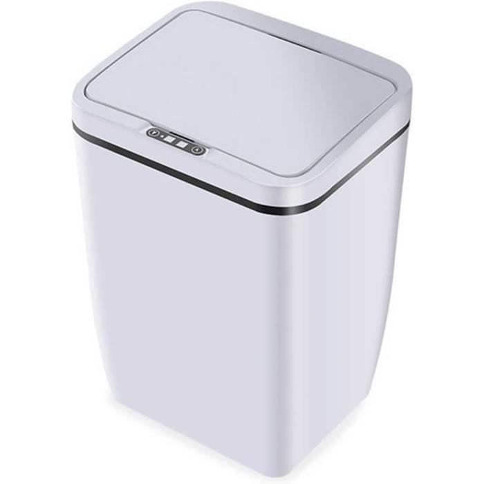 Poubelle Automatique Sans Contact 18L - Détection Infrarouge - Fermeture étanche Anti-odeurs - Rechargeable USB - Pour Cuisine, Salle De Bain - 6
