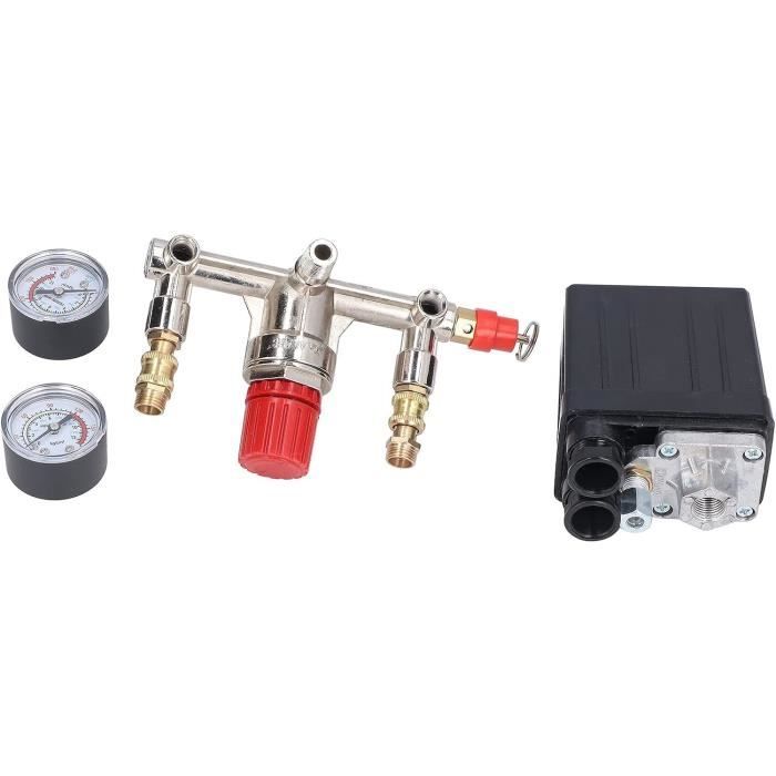Pressostat Compresseur D'Air 380V – Régulateur De Pression 0-1.5Bar Avec Interrupteur 4 Trous
