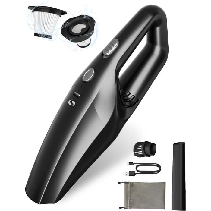Aspirateur Auto Robofun Robofun Aspirateur Voiture Sans Fil 4-en-1 25000Pa – Moteur Sans Balais, 40 Min Autonomie, Vidage 1 Clic, Poils Animaux & Bureau
