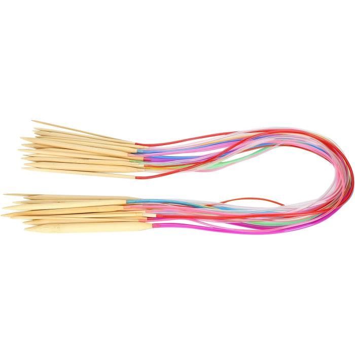 Lot D'aiguilles à Tricoter Circulaires Interchangeables De 3 à 10