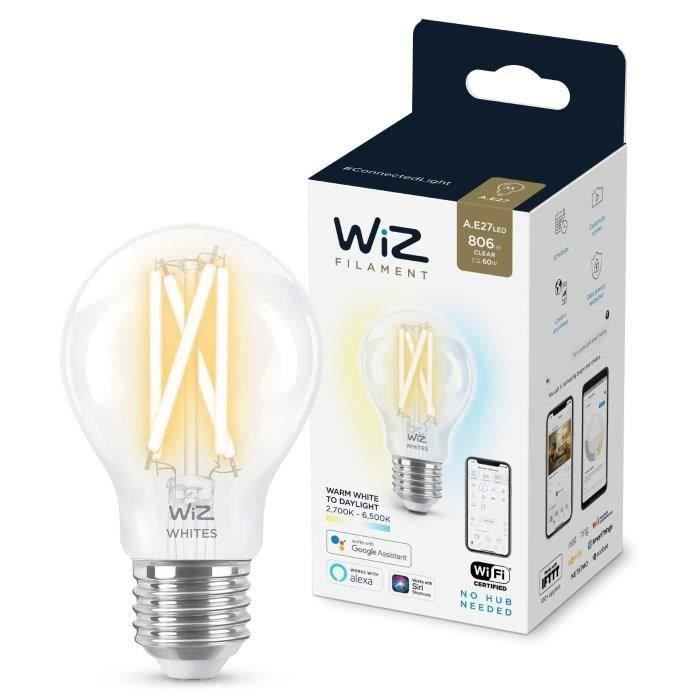 WiZ Ampoule connectée Blanc variable E27 60W Cdiscount Bricolage