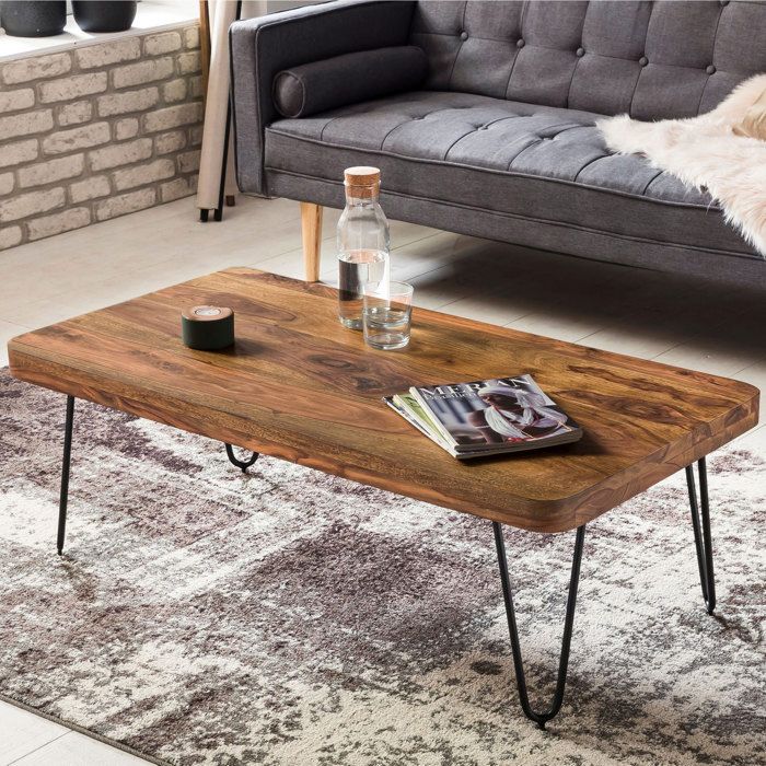WOHNLING Table basse design solide Sheesham bois table basse 115x60x40cm New WOHNLING Table basse design solide Sheesham bois table basse 115x60x40cm New