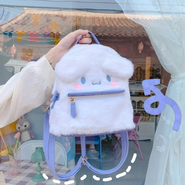 Sac à Dos Kawaii Canard En Velours - 43x32x14 Cm - Sac École Adolescent, Style Esthétique