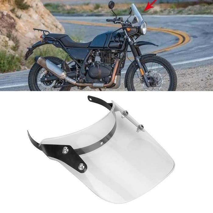Dilwe Pare-brise de moto Déflecteur de vent universel réglable pour moto, pour MT07 MT09 MT10 R1