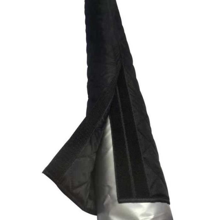 Manchon Isolant Pour Tuyau De Climatiseur Portable - Housse Anti-poussière Universelle 5'' Et 6'' (argent/noir)