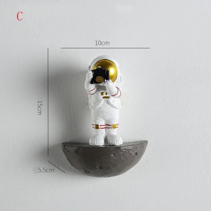 Figurine D'Astronaute Spatial, Ensemble de Jeu de Planètes avec Astronaute, Lune, Satellite, Jouet D'aventure Spatiale, Modèle de Collection