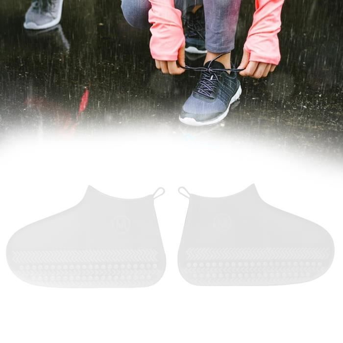 Couvre-Chaussures Jetables Genou - 10 Pièces, Transparents, Anti-Pluie Et Boue