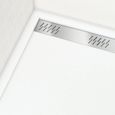 Receveur linéaire en acrylique Blanc 90x120x4cm WHITNESS 120-1