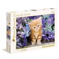 Puzzle - Clementoni - Ginger cat in flowers - 500 pièces - Multicolore - Adulte-1