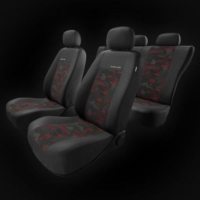 Zakschneider Housse Siège Conducteur Peugeot 205 - Noir Premium Effet 3D Bleu - Protection Sur Mesure Airbag Compatible