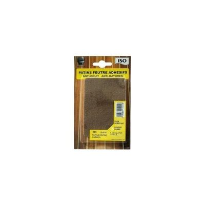 200 Patins En Feutre Auto-adhésif | 25x25 Mm | Noir