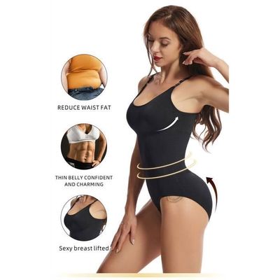 Acheter Body Gainant Pour Femme Sans Couture, Col En V Profond