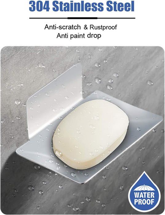 Porte Savon Mural, Porte-Savon de Douche Auto-adhésif en Acier Porte Savon Mural, Porte-Savon de Douche Auto-adhésif en Acier