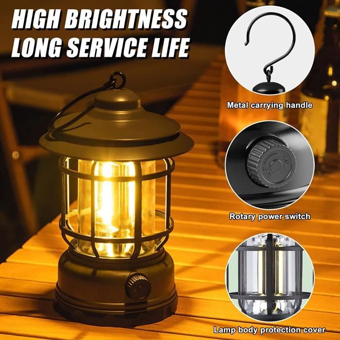 Lampe de camping LED rechargeable en ABS pour éclairage extérieur - Chine Lampe de poche À LED, lampe de poche tactique à LED