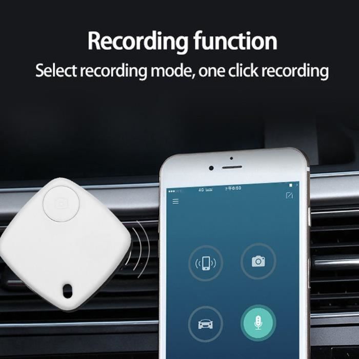 HURRISE Tracker perte objet Bluetooth, Alarme sonore et vibration.  Localisation bidirectionnelle et longue autonomie.