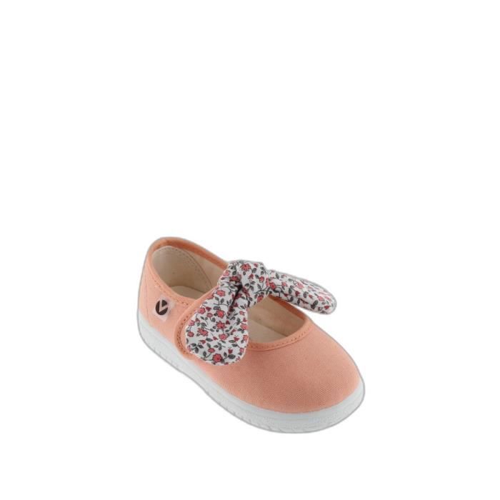 Ballerines bebe fille Victoria motif liberty noeud coralina