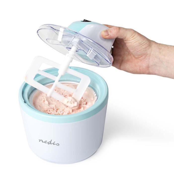 Sorbetière Livoo DOM461 - 1L - Machine à Glaces Et Sorbets - Avec Moule à Esquimaux - 12W