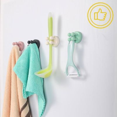 Crochets Auto-adhésifs En Silicone - Lot De 6 - Pour Salle De Bain, Cuisine, Bureau - Installation Sans Perçage