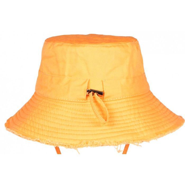 Nyls Création-Chapeau Bob Ficelle Jaune Prestige en Coton Urban - Main Image