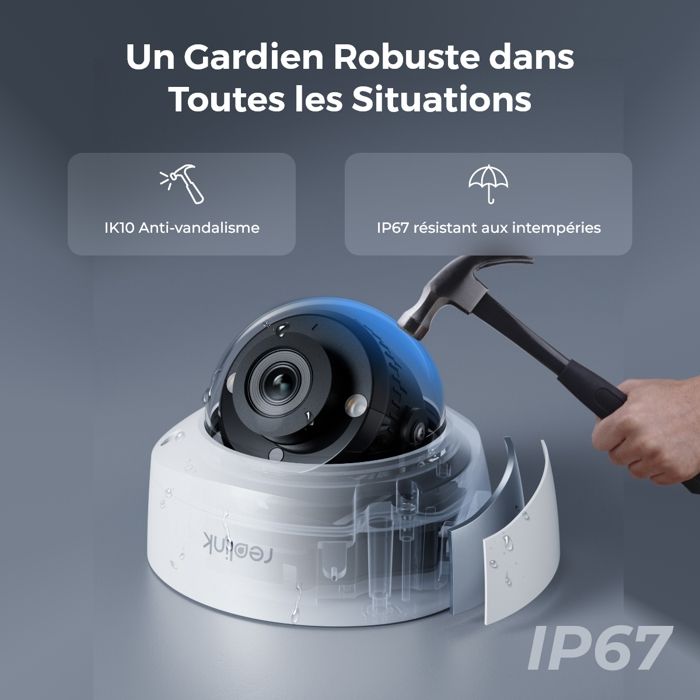 Reolink Kit Vidéo Surveillance avec 8CH 2To PoE NVR et 4X 5MP Caméra ...