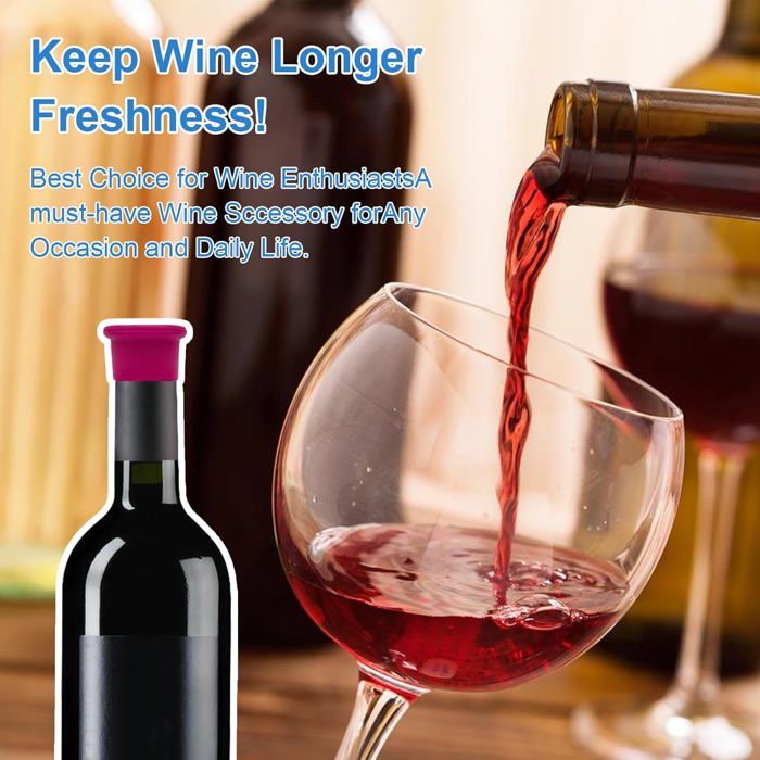 Lot De 26 Bouchons En Silicone Multicolores Réutilisables