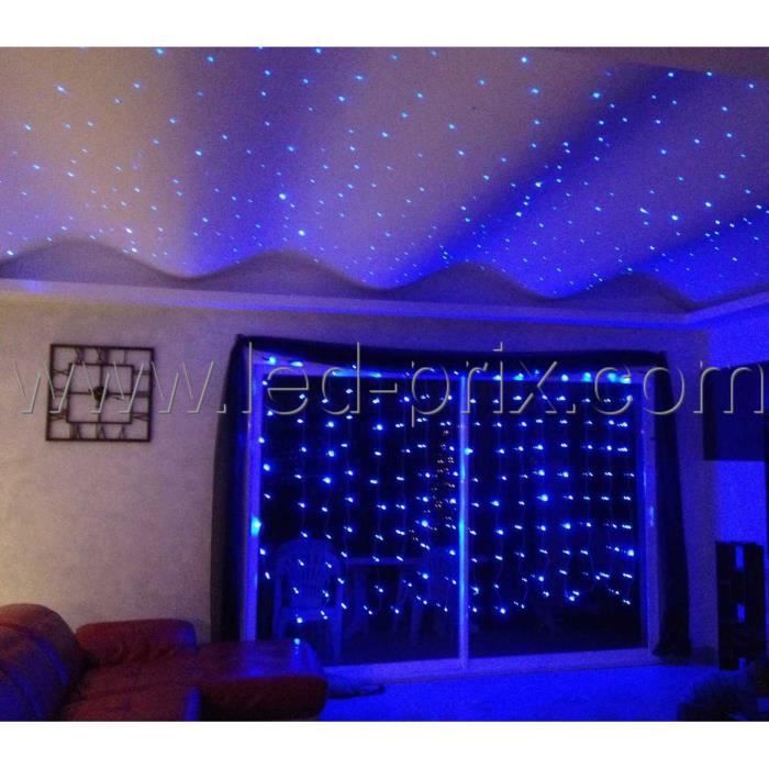 Fibre optique ciel étoilé LED RGB kit complet 10m² - Cdiscount Maison