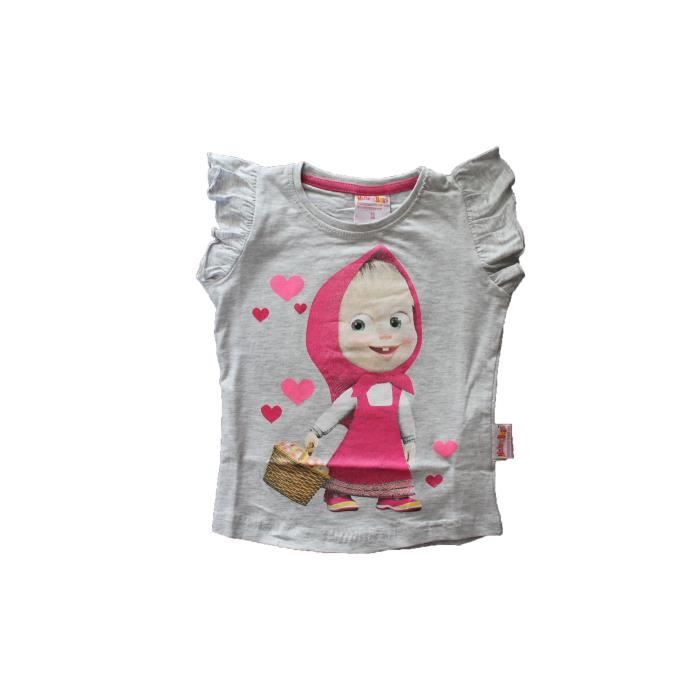 Pyjama pyjashort masha et michka rose et gris Rose rose Cdiscount Pret a Porter