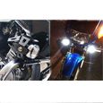2pcs 125W Phare Moto Feux Additionnels LED Phares Avant Moto Anti Brouillard Projecteur Spot LED Etanche pour Moto Quad Sco Meg52331-3