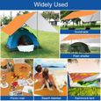 Voile d'Ombrage Rectangle 3x3m WIKAY - Bâche de Camping Imperméable à l'eau avec Accessoires de Camping-3