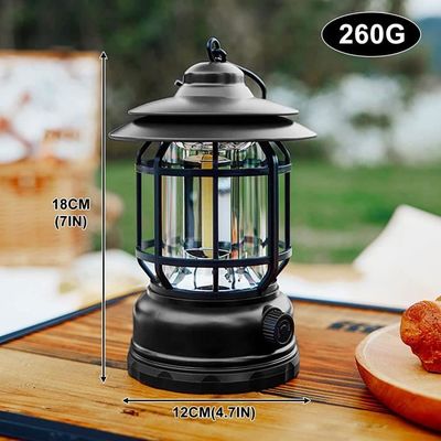 Lanterne Camping LED Rechargeable – Style Rétro & Portable USB – NEUF