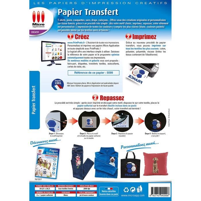 Papier Transfert Graph'it A4 - 12 Feuilles (4 Noir, 4 Rouge, 4 Bleu) - Pour Tracé Sur Tous Supports