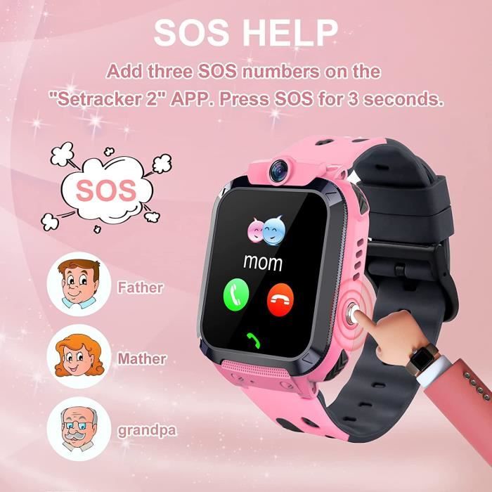 Montre Connect e Enfant Montre GPS Enfant Tracker tanche Montre