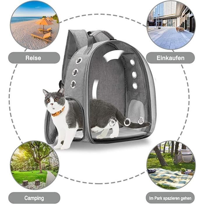 Sac à dos pour animal de compagnie, Pecute Sac Transport Chat