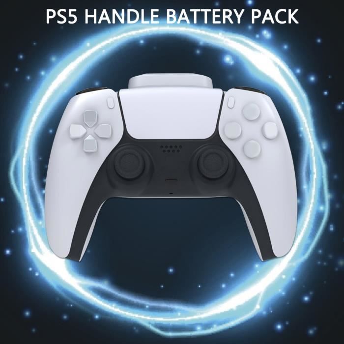 Jeux vidéo,Pack de batterie pour manette de jeu PS5,1500mAh,pour console de  jeu sans fil,Clip externe mobile - Type WHITE - Cdiscount Informatique