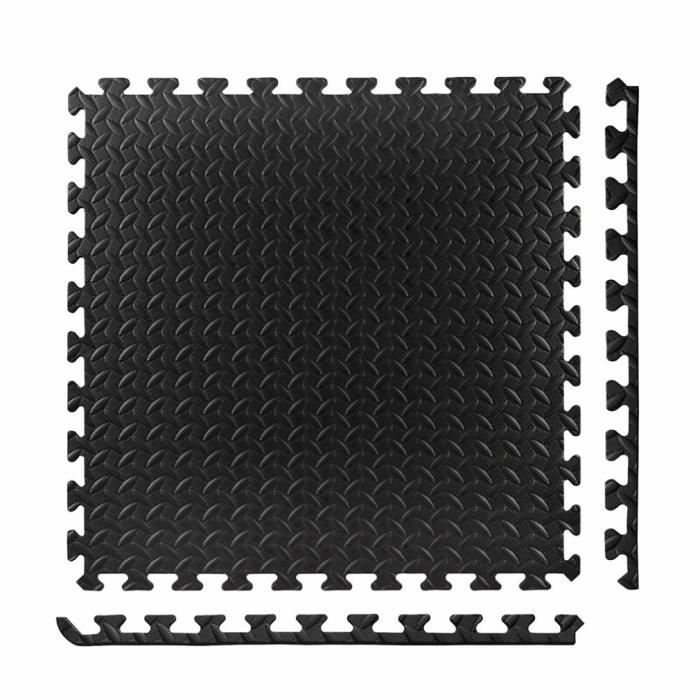 12 pcs Dalle EVA de sol Tapis Protection de Gymnastique anti-choc Tapis de  sol à combinaison tapis de sport - 30.5*30.5cm noir - Cdiscount Sport