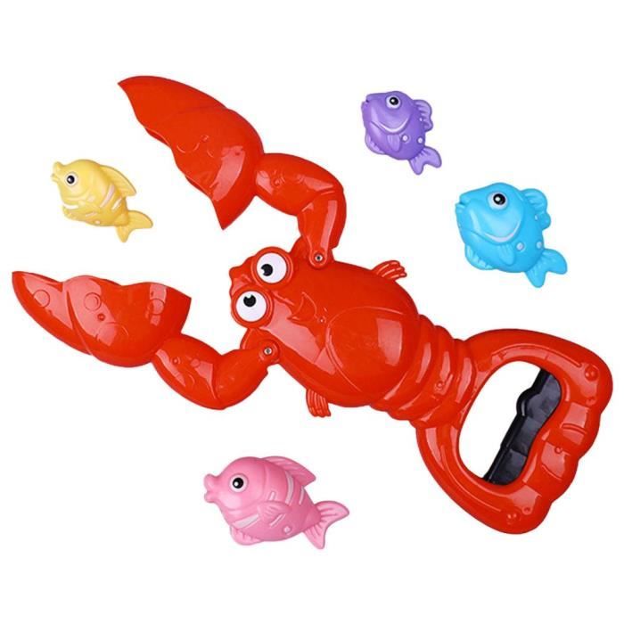 Set de 5 ou 10 jouets de bain, poissons rouges arroseurs